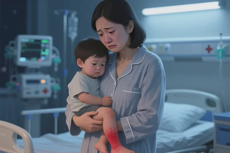 孩子小腿上出现湿疹可以根治吗(图1)