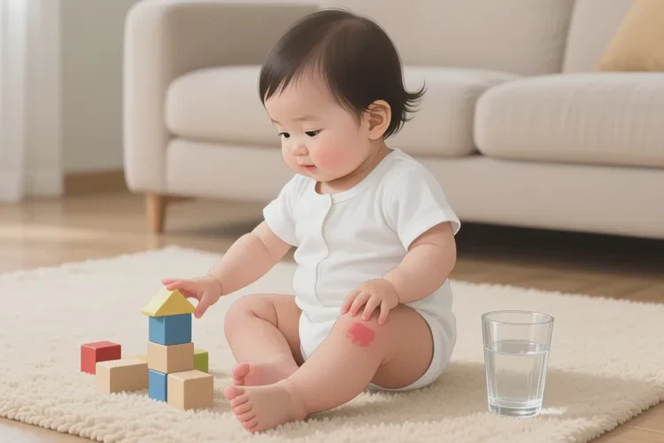 儿童大腿有湿疹可以根治吗(图1)