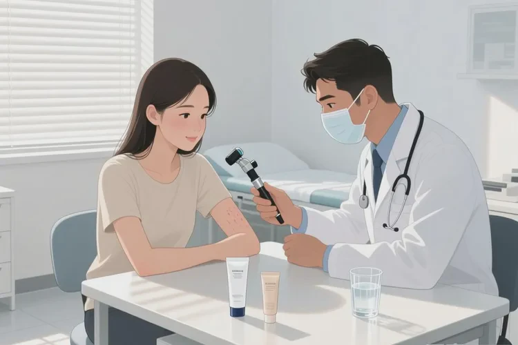 女生手臂上容易长湿疹可以根治吗(图1)