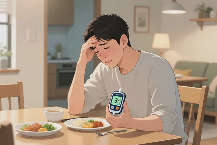 32岁晚餐血糖3.5是怎么回事(图1)