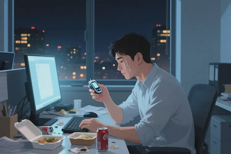 32岁晚餐血糖22.8是怎么回事(图1)