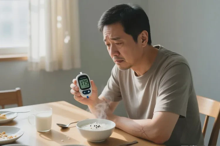 35岁早餐血糖17.5是怎么回事(图1)