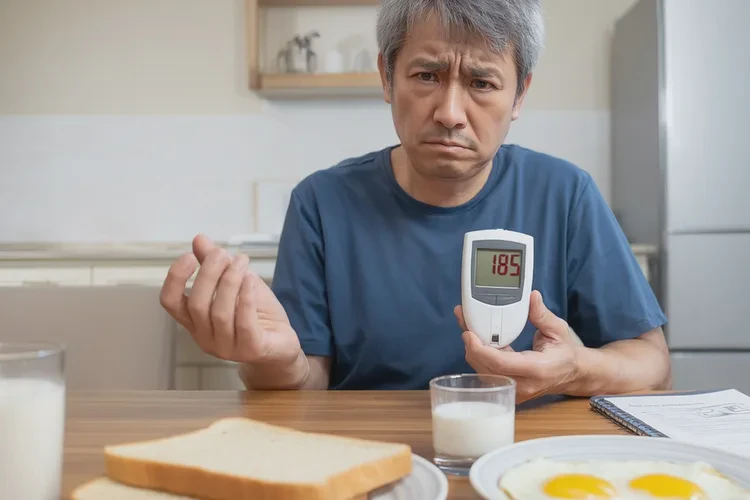 44岁早餐血糖18.5是怎么回事(图1)