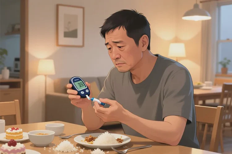 37岁晚餐血糖25.6是怎么回事(图1)