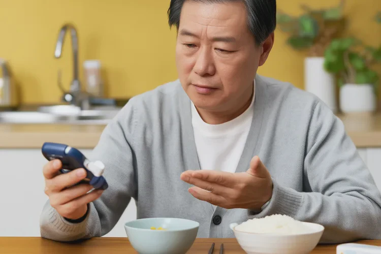 45岁晚餐血糖30.7是怎么回事(图1)