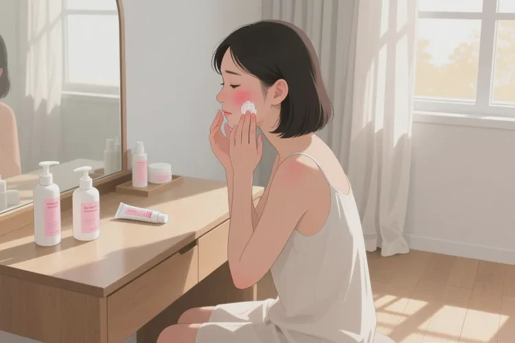 女生面部起湿疹可以治愈吗(图1)