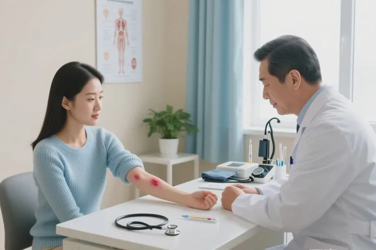 女性四肢起湿疹能治愈吗(图1)