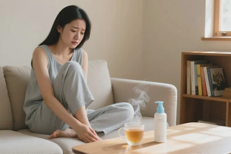 女性小腿起湿疹可以治愈吗(图1)